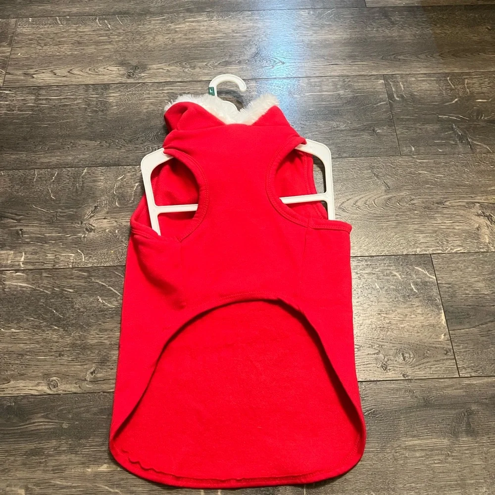 Simply‎ Dog Christmas Shirt W/Hood SZ LG NEW